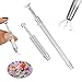Piercing Taper Ball Grabber Tool for Changing Jewelry -Tool for picking up chips, jewelry, diamonds, and coins（2PCS）