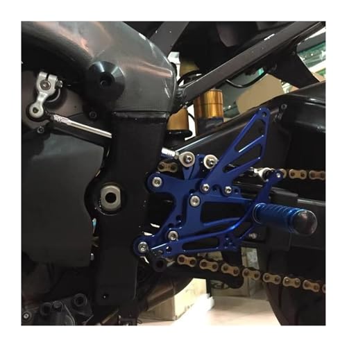 Commandes Reculées YZF R6 1999-2002 en Aluminium CNC Argenté pour Moto - 2