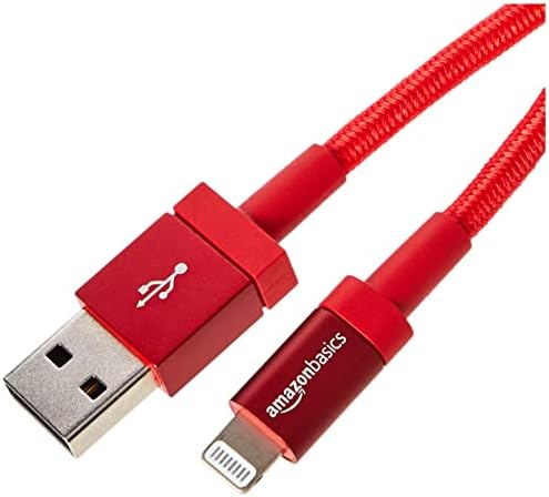 Amazon Basics USB-C to Lightning Cable, MFi Certified Charger for iPhone 13/12/11/X/XS/XR/8, Type-C chargers, supports Power Delivery  Black, 0.3 m