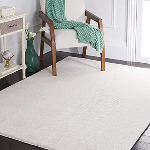 SAFAVIEH Faux Rabbit Fur Area Rug Cover
