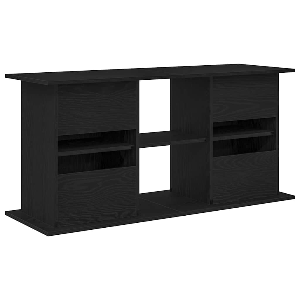 Tomostar Support pour Aquarium, Meuble pour Aquarium Meuble de Base Table d'aquarium chêne noir 121x41x58 cm bois d'ingénierie