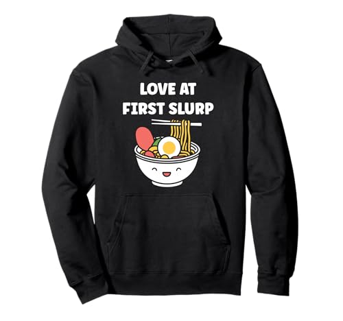 Japanese Food funny Ramen quote love at first slurp �p�[�J�[