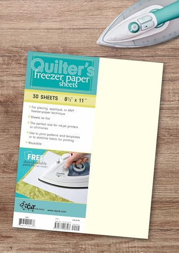Quilter’s Freezer Paper Sheets: 30 Sheets, 8 1/2 x 11