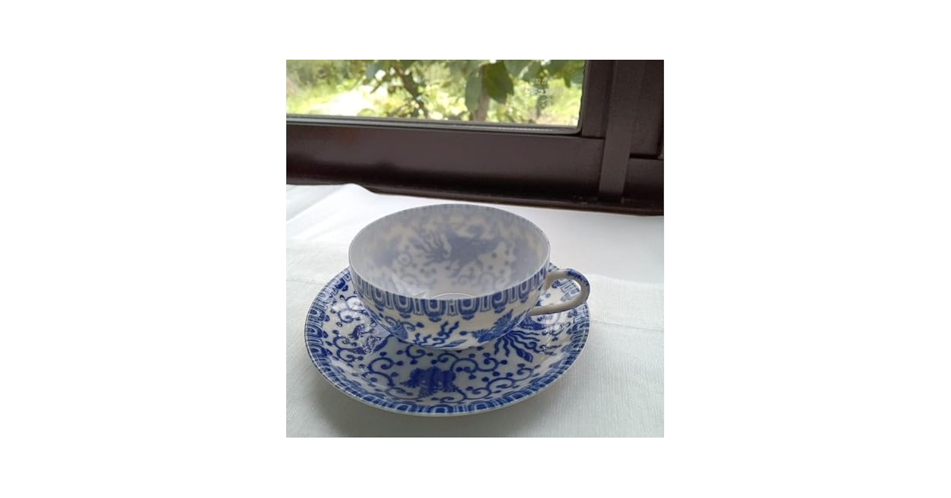 Amazon.co.jp: アンティーク卵殻手egg shell ティーカップ明治