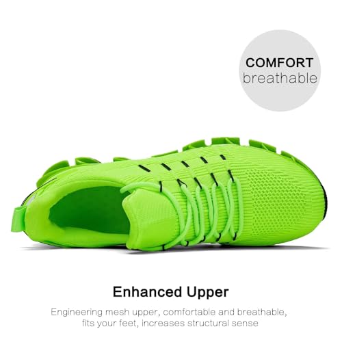 Image of Mens Slip On Walking Shoes Blade Non Slip Tennis Running Shoes Lightweight Workout Breathable Mesh Fashion Sneakers