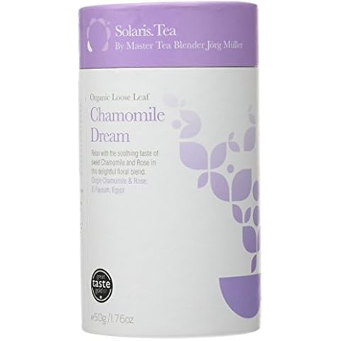 Solaris Tea Organic Loose Whole Leaf Chamomile Dream Herbal Blend 50 g Cover