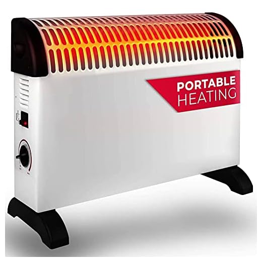 Stakmann Stufa Elettrica con Termostato e Timer, Termoconvettore, Stufetta Riscaldante, Risparmio Energetico, Riscaldamento Elettrico per Ambienti Fino a 30m² (2000 Watt)