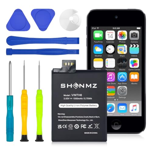 PFHL A1641 Battery [Upgraded] 1500mAh High Capacity New 0 Cycle Replacement Battery for iPod Touch 6th Generation 16GB 32GB 64GB 128GB A1574 iPod Touch 7th Generation A2178 with Repair Tool Kit