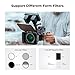 K&F Concept Mini Matte Box & 4'' x 5.65'' Square ND1.5 (5 Stops) Filter, Carbon Fiber & Optical Glass, Black