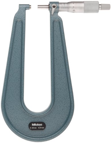 Micromètre tôle Mitutoyo 118-102 outil mesure épaisseur métal 0-25 mm vernier