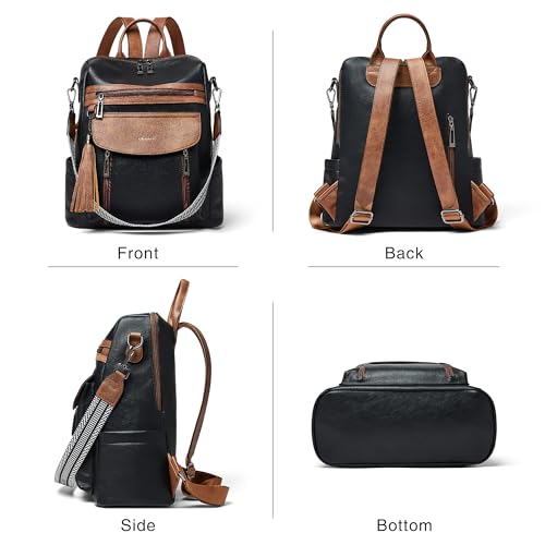 Image of Shrrie Backpack Purse for Women Fashion Leather Backpack Purse Designer Travel Backpack Shoulder Bag