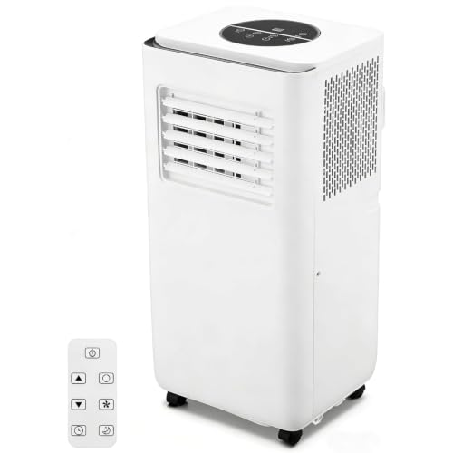 Image of 10000 BTU Portable Air Conditioner, 3-in-1 Portable AC for Rooms 450 Sq.ft, Ultra-Quiet Sleep Mode, Fast Cooling, Compact with Dehumidifier, Built-in Handles and Remote Control