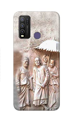 Image of Printed Hard Back Cover Case for Vivo Y50 Back Cover (Sai Baba) -1803