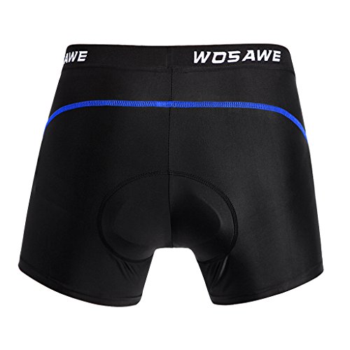LEIPUPA Homens E Mulheres Shorts de Ciclismo Calças Confortáveis ​​Shorts de Bicicleta Gel Blue Line