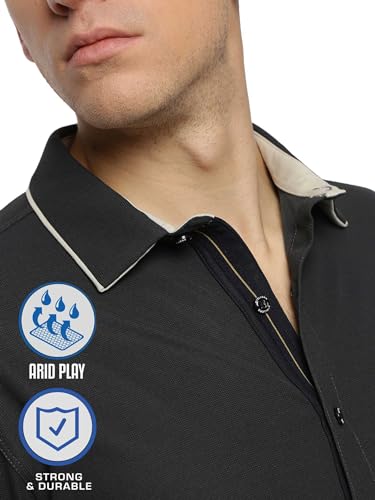 Image of STELLERS Men's Premium Full Sleeve Shirt | Feather Touch Feel| Regular Fit| Odour Resistant| Anti-Static| Wrinkle Free| Quick Dry | Stretchable| Lightweight| Sweat-Proof