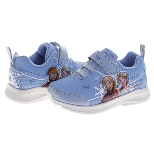 Minnie Mouse Frozen Stitch Girls Sneakers Easy Slip-On Lightweight Running Sneakers Strap Laceless Athletic Shoes (Size 7-10 Girl Toddler / 11-12 Little Girl)4