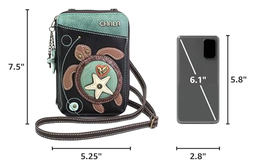 Image of CHALA Wallet Crossbody Cell Phone Purse - Women Faux Leather Multicolor Handbag with Adjustable Strap