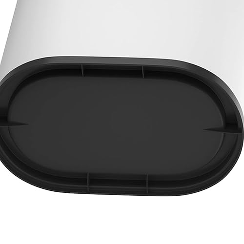 Miniatura 6 de Cubo de basura pequeño ovalado de acero inoxidable de 1.6 galones, contenedor de basura con parte superior abierta para baño, cocina, oficina,