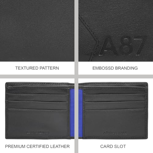 Image of Aeropostale Men's Global Coin Wallet PORUS - Black | Durable Leather | Compact Design & Coin Pocket | Ideal for Gifting
