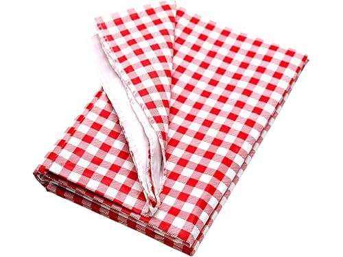 Coghlan's Picnic Tablecloth - Food-Safe Polyethylene, Easy to Wipe Clean, 54 x 72 Inches, Sewn-in Edges for Tear Resistance, Durable Checkered Outdoor Cover for Camping, BBQs, and Picnics