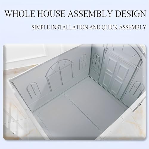 Caseta para perros de material resistente Lanco azul y blanco 7