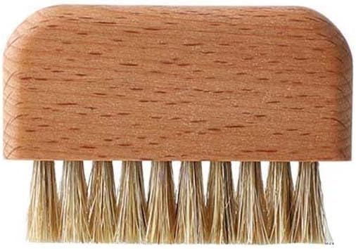 1Pc Wooden Nail Brush, Natural Beech Wood Bristle Nail Brush Non-Slip Fingernail Hand Scrub and Toes Cleaning Tool Accessories