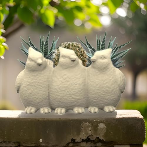 Moule silicone oiseaux pour fabriquer un pot de fleur de salon design
