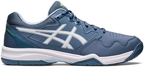 ASICS Men's Gel-Dedicate 7 Tennis Shoes, 9.5, Steel Blue/White | Image 3