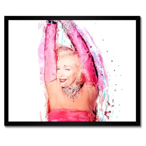 Poster actrice légendaire cadre blanc 50x40 cm décoration murale