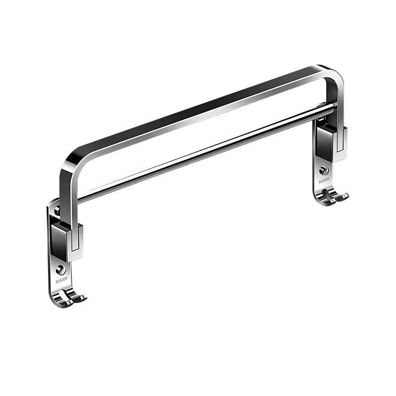 Image of SUNDRY 24 inch INCHES Star Towel Rod. Glossy Finish with LN Fitting for Premium Look. High Value Product Towel Rod for Bathroom Fittings, Silver