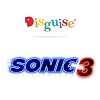 Disguise Sonic Inflatable Kids Costume, Official Sonic Move 3 Inflating Costume with Fan, One Size Child