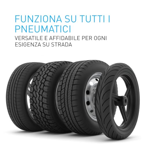 Fix&Go AIR zestaw naprawczy do opon samochodowych z przenośną sprężarką powietrza 12 V – przyjazny dla środowiska i bezpieczny uszczelniacz z TPMS – Engineered in Switzerland – pompowanie i naprawa