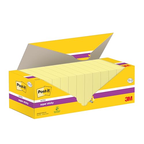 Feuillets Super Adhésifs Post-it Notes 76 mm pour listes de tâches - 3
