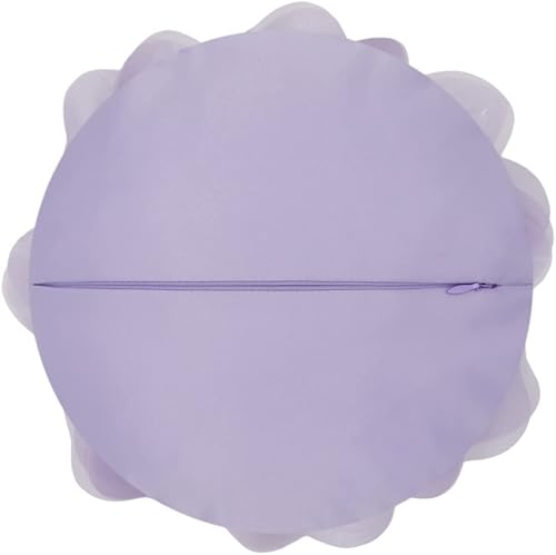 Miniatura 2 de JWH Fundas de almohada con diseño de flores en 3D, estéreo, decorativas, estéreo, floral, fundas de almohada redondas, para dormitorio, cama, sofá,