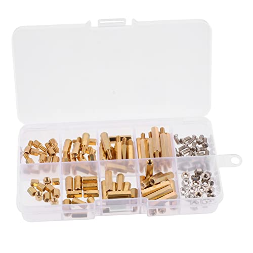SOLUSTRE Hexagon Socket Screws Brass Column Studs Isolated Support Box Easy to Carry