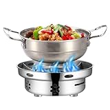 Genérico Campingkocher – Mini quemador para camping, construcción duradera de acero inoxidable, control de llama ajustable | Cocina al aire libre confiable con configuración rápida para viajes de camp