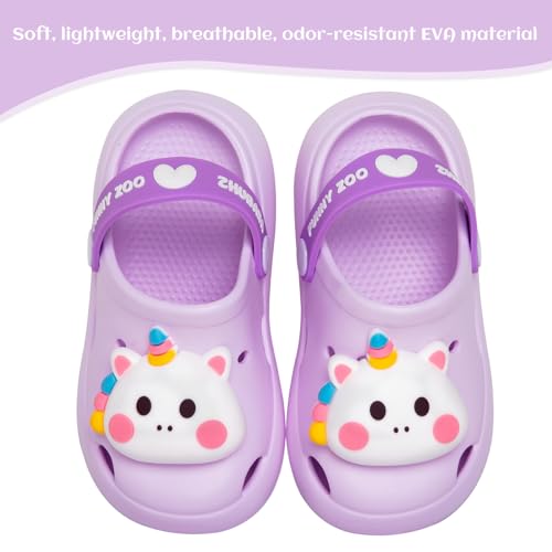 Image of Toddler Little Kids Clogs Slippers Sandals, Non-Slip Girls Boys Clogs Slide Lightweight Garden Shoes Slip-on Beach Pool Shower Slippers