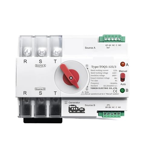 Commutateur de transfert automatique 125A inverseur source groupe electrogene