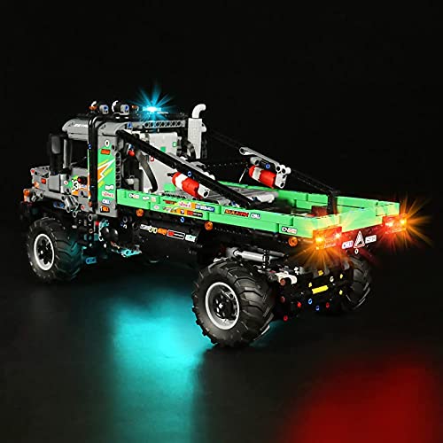 FYHCY Upgrade Fernbedienung Led Licht Set für Lego 42129 Technic 4x4 Mercedes-Benz Zetros Offroad-Truck, LED Beleuchtung… – Bild 6