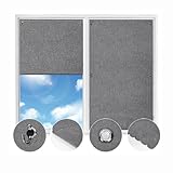 Johgee Dachfenster Rollo 38 x 75 cm, Dachfenster Verdunkelungsrollo, Fenster Ohne Lochfreie Vorhänge, Geeignet für Schlafzimmer, Büros und Autofenster