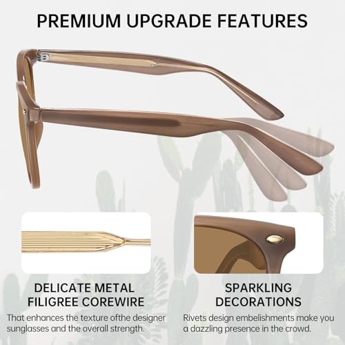 STGATN Polarized Sunglasses for Women Retro Designer Style UV400 Protection Sun Glasses4