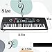 61 Keys Piano Keyboard with Built-in Speaker & Microphone, Beginner-Friendly Portable Electronic Digital Piano with Teaching Features, Ideal Gift for Aspiring Musicians