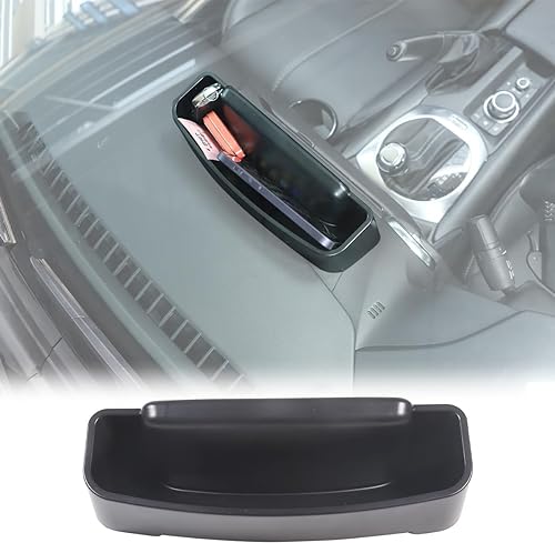 Car Center Console Navigation Screen Rear Storage Box,Phone Storage Organizer Tray,Fit for Mazda MX-5 ND 2016 2017 2018 2019 2020 2021 2022 2023 2024 LHD,Center Console Navigation Rear Organizer