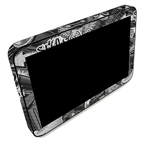 Image of MightySkins Carbon Fiber Skin Compatible with Amazon Echo Show 8 (Gen 2) - Mono Hip Hop | Protective, Durable Textured Carbon Fiber Finish | Easy to Apply | Made in The USA
