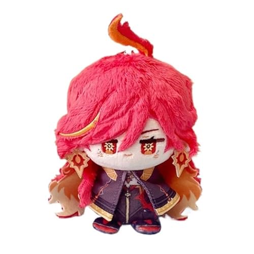 Genshin Plush Llavero, 12CM Anime Plushie Toy Lindo Suave Muñeca Impact Carcoon Figura for Fans Regalo(Mavuika) Genshin Plush Llavero, 12CM Anime Plushie Toy Lindo Suave Muñeca Impact Carcoon Figura for Fans Regalo(Mavuika)