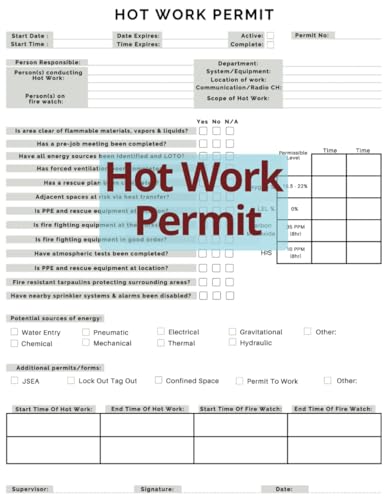Hot Work Permit