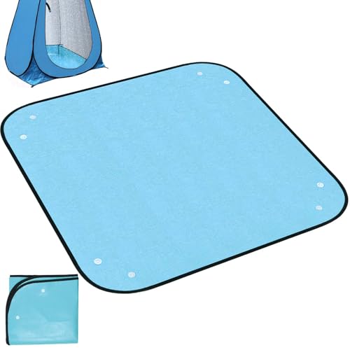 39.37' Camp Shower Tent Mat Non Slip Camping Mat Foldable Outdoor Shower Tent Floor Mat Portable Changing Tents Bottom Pad Protect Feet Keep Clean (Only Mat)