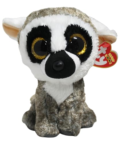Ty Beanie Boos- Linus the Lemur – Glitter Eyes – Soft Plush Stuffed Animal