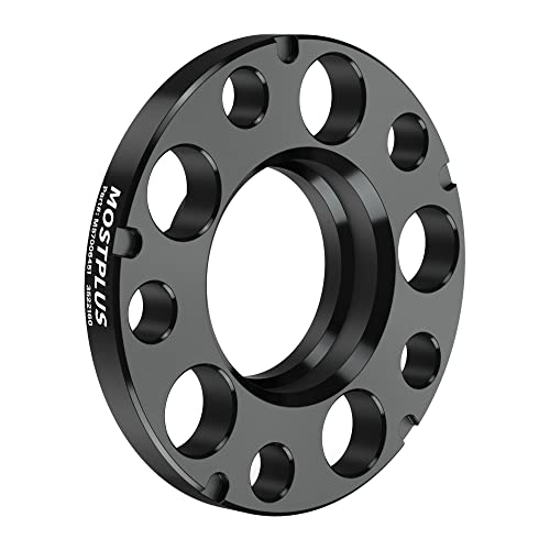Mostplus 4Pc 5X120 Staggered Wheel Spacers, 12Mm+15Mm Thick | +20Pcs M14X1.25 Lug Bolts | Hub Bore 72.56Mm Compatible With Bmw F Series F30 F32 F33 F80 F10 M3 #TOP5