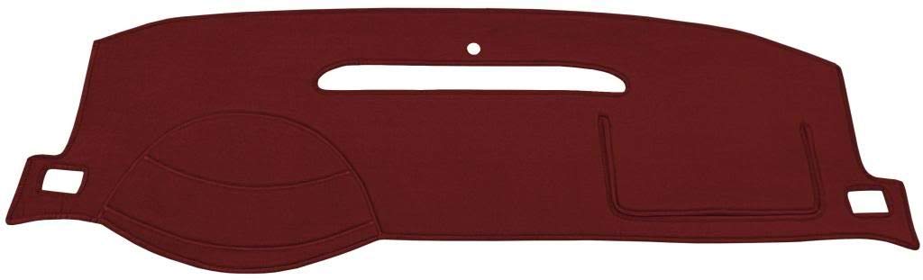 Seat Covers Unlimited Chevy Pick-up Dash Cover Mat Pad - Fits 1981-1987 (Custom Velour, Red)